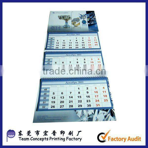Promotional and Printing cheap 2016 Calendar Type wall calendar