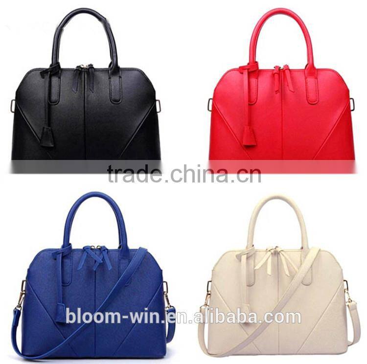 2016 top grain leather bags woman handbag fashion PU leather handbag
