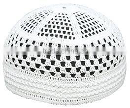 African is handmade white muslim hats for men