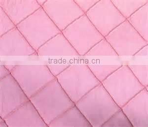 round pintuck taffeta table cloth/ wholesale pintuck taffeta table linen wedding decoration