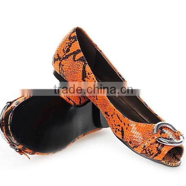 Black suede Leather Wholesale woman flat shoes 2015