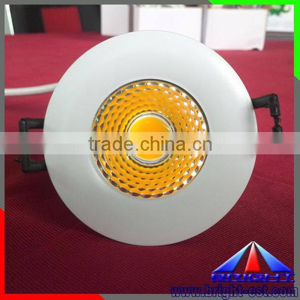 High Bright IP50 Unadjustable Fixed Installed 7W COB LED Downlight with 40 degree Beam angle