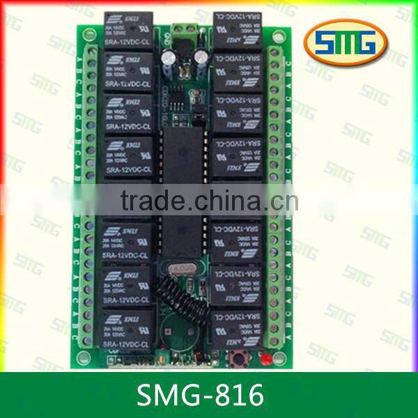 16ch wireless rf remote controller, remote controller 16 channels switch, 16 buttons remote control SMG-812