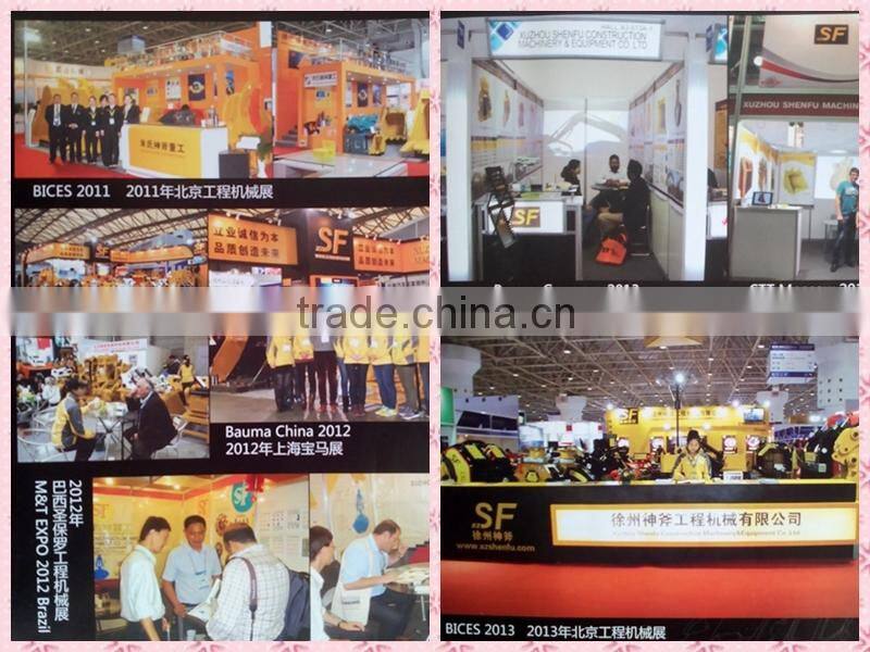 SF high quality 5 teeth hydraulic rotating grapple fit for 20T machinery