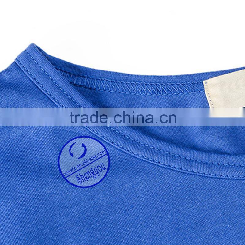 Custom wholesale short sleeve embroidered unisex t shirts