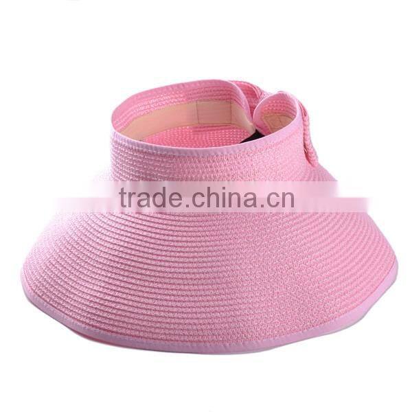 Fashion women straw hat for sale foldable sunscreen beach cap