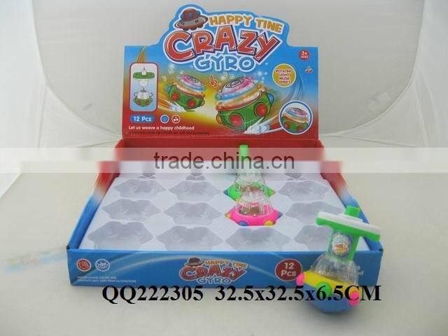 popular flashing peg-top with music toy