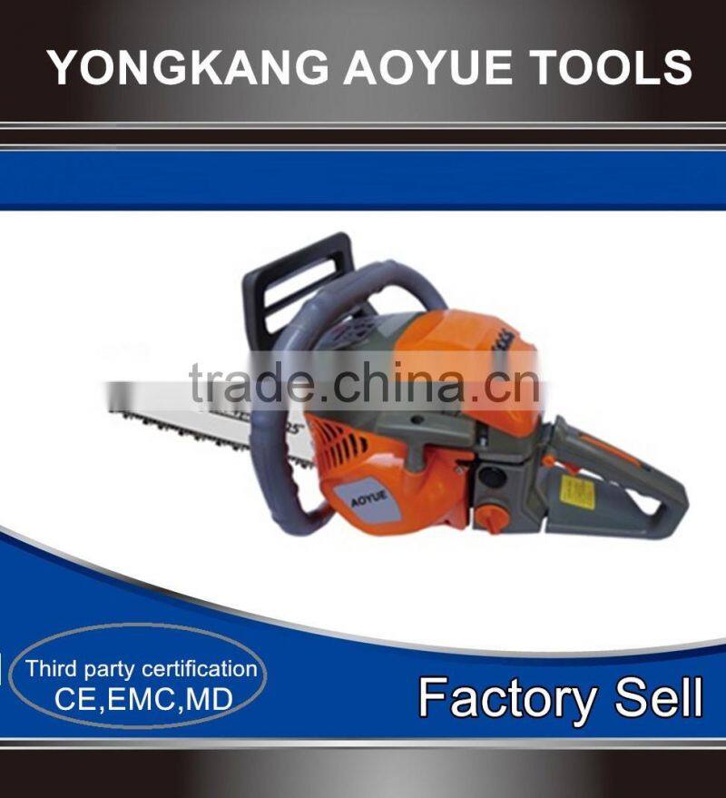 2-stroke gasoline chain saw with alloy BLADE