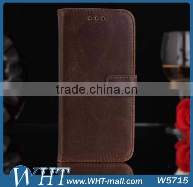 Luxury Mobile Card Holder Wallet Leather Flip Case for HTC One M8 Mini