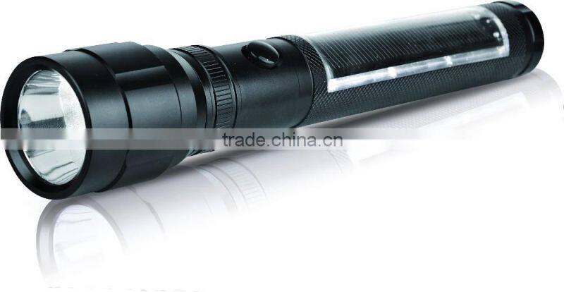 best cheap solar power rechargeable led flashlight aluminum portable XPE R3 160LM 150M LED flashlight torch - JD206 Keen