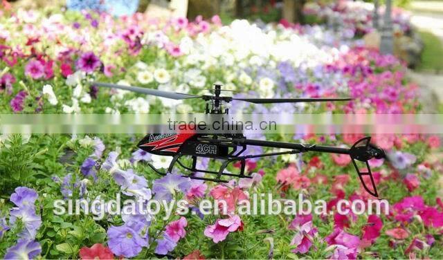 New!FX052 RC helicopter large 2.4G Single blade alloy 4CH helicopter with gyro large toy for sale