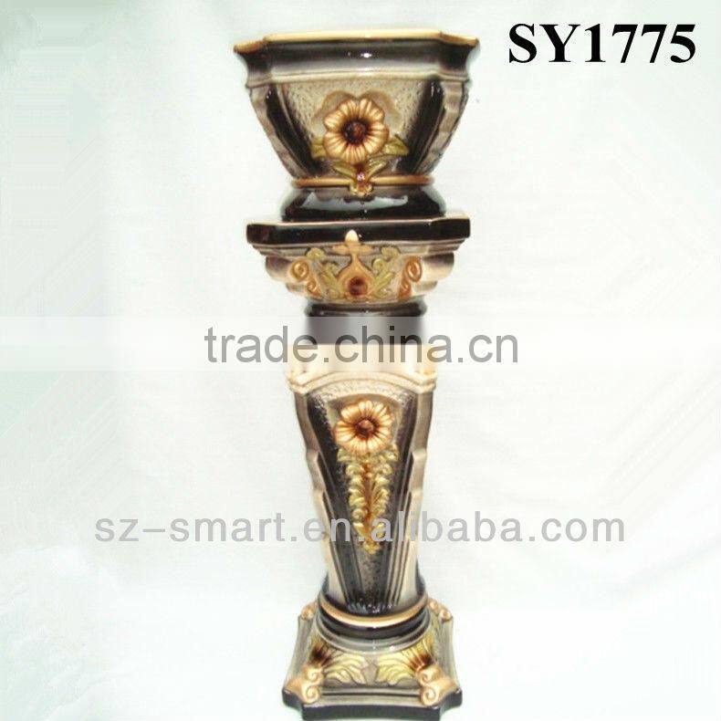 Pot for planter 39 inch roman column decoration wedding pot