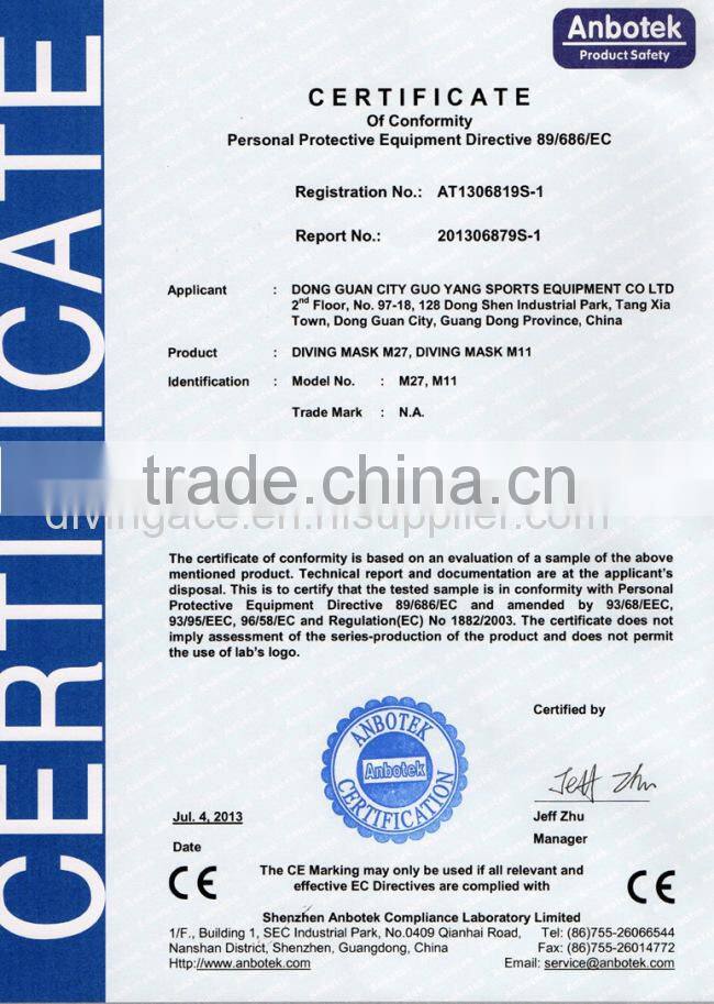 spear fishing diving equipment of regulator