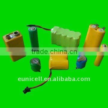 Rechargeable nimh battery pack AA 12v with connector