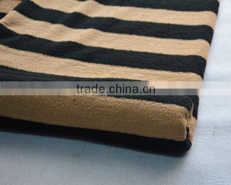 Jiufan Textile Customized Design Stripe Terry Fabric Knitted Competitive Fabric Sold in South African Market