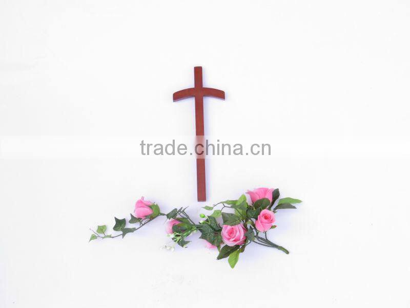 Antique Appearance and Wooden Material timber cross back chair