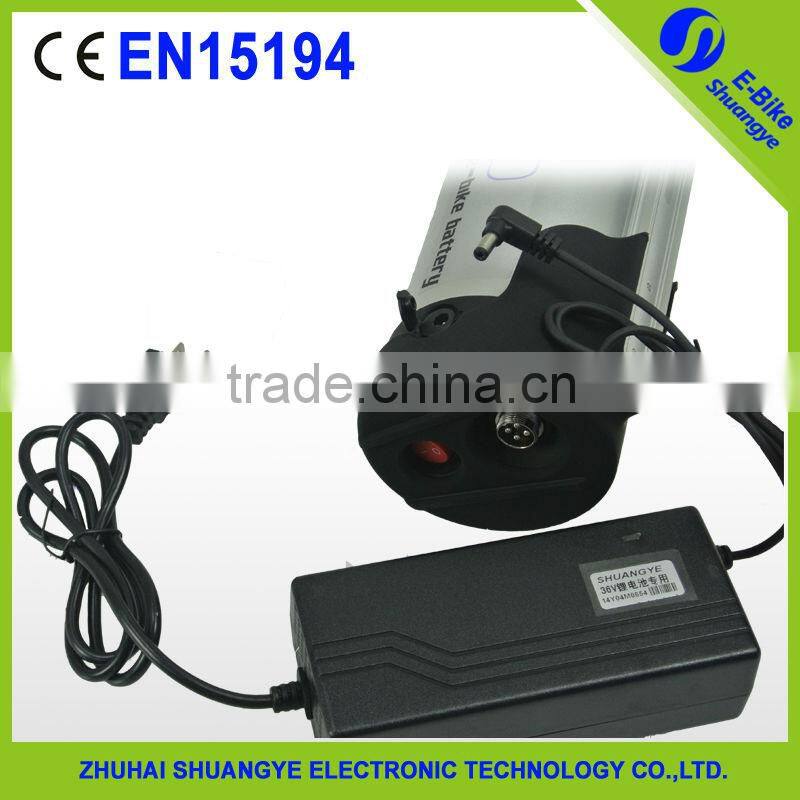 36v10AH electric aluminum box bicycle lithium battery with charger