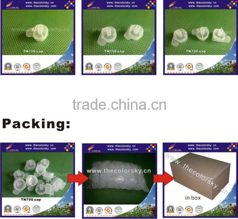 (ACC-TN750-cap) nylon refill hopper cap gear holder for Brother TN-3370 TN-3330 TN-3350 TN-3320 TN-3392 100pcs/lt