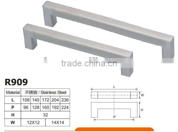 solid stainless steel square iron handle