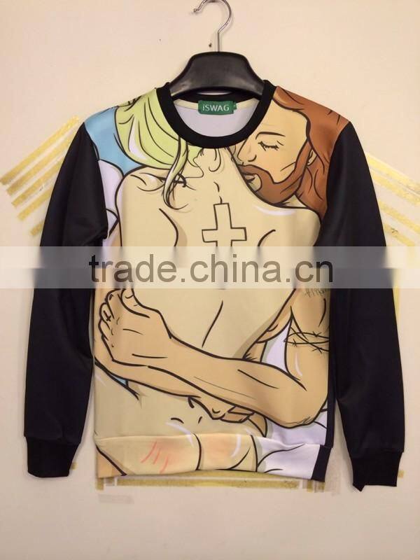 3D digital print men's sweatshirts