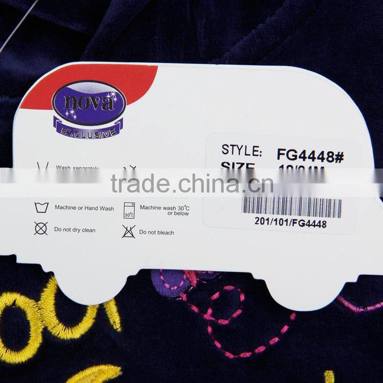 2-6y (FG4448) navy 2015 owl applique children clothing sets nova kids wear fleece winter girls clothing sets with hoodies