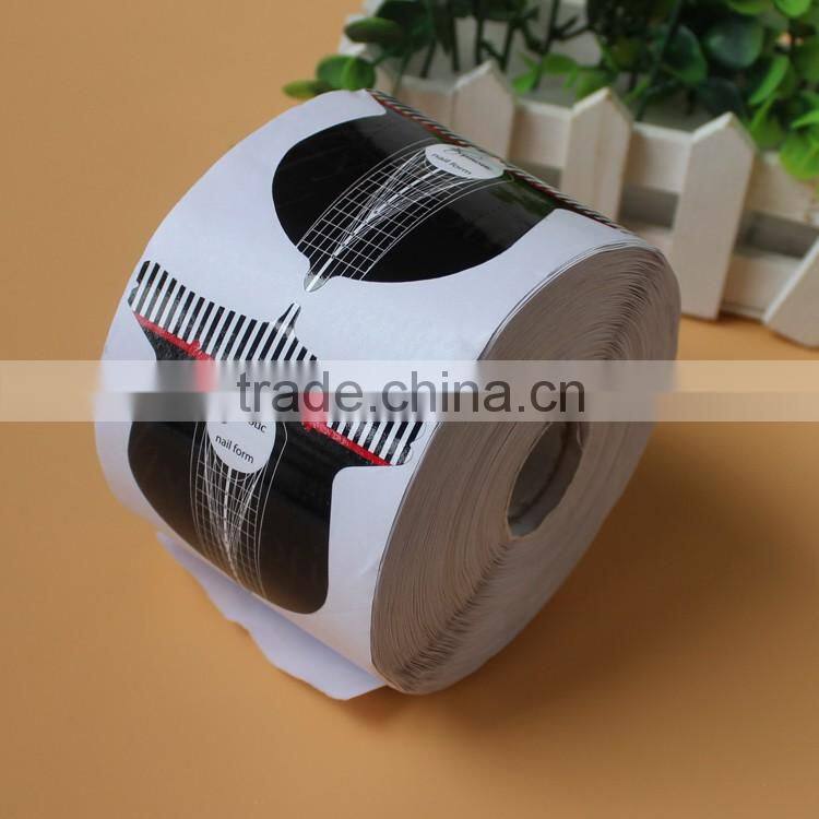 500Pcs Nail Art Tips Extension Forms Paper Nail Forms Nail Art Tool
