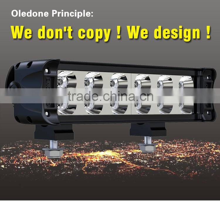 Original Design Manufacturer offer Oledone HOT Dual row C ree 10.75" 60W Truck LED light bar