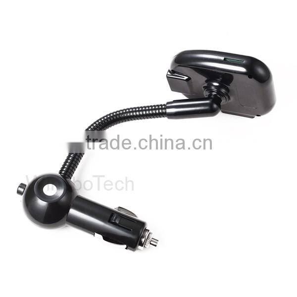 2016 hot sale! Wireless In-Car Bluetooth FM Transmitter with 2-Port USB Car Charging Hands-Free Calling MP3 Player