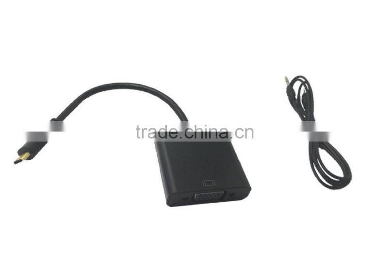 Mirco HDM I to VGA with audio and DC jack