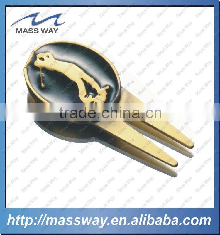 blank gold color zinc alloy metal custom magnetic golf ball markers