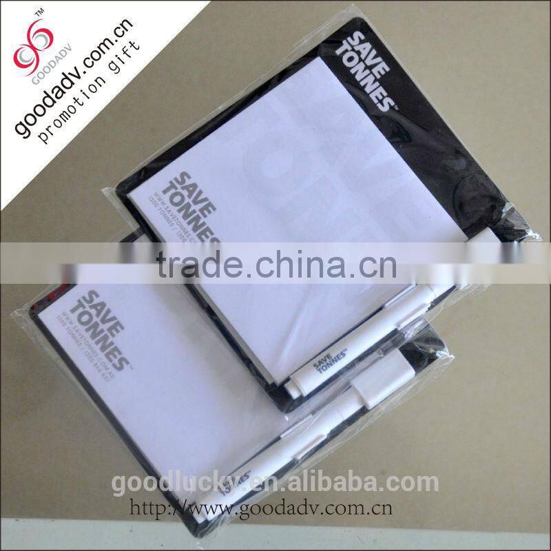 Promotion PVC refrigerator magnet memo pad / Fridge Magnet memo gift