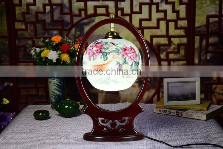 Ceramic Table Lamp Vintage Jingdezhen Porcelain For Bedroom Wedding Gift Home Decor Desk Lamp