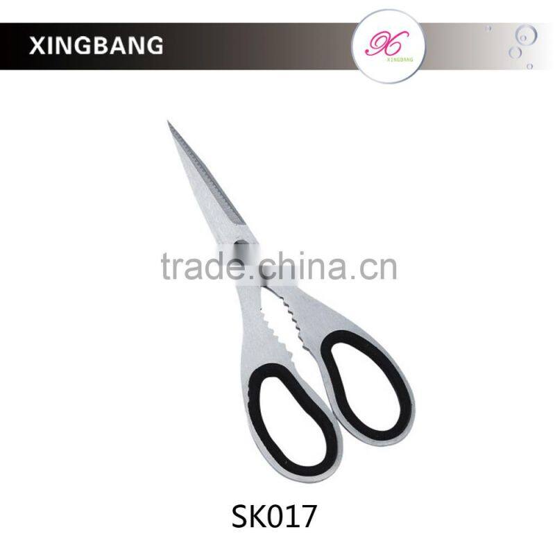 8'' durable S/S kitchen shears, wholesale multi task tools, kitchen scissors with non-slip handle