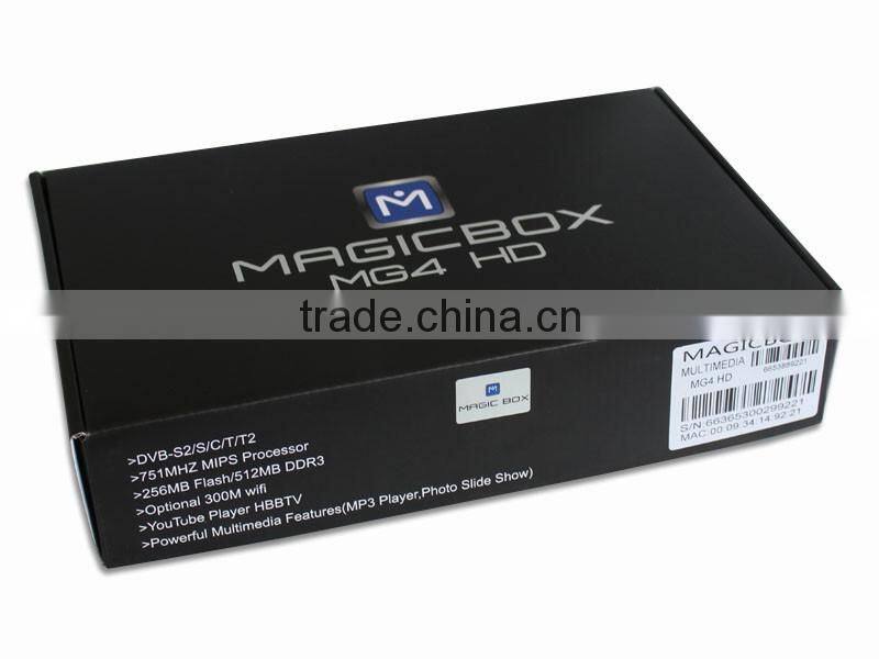 Magic Box Internet Tv Set Top Box MagicBox MG4 HD with DVB-S2+DVB-T2+DVB-C 4K Satellite Receiver