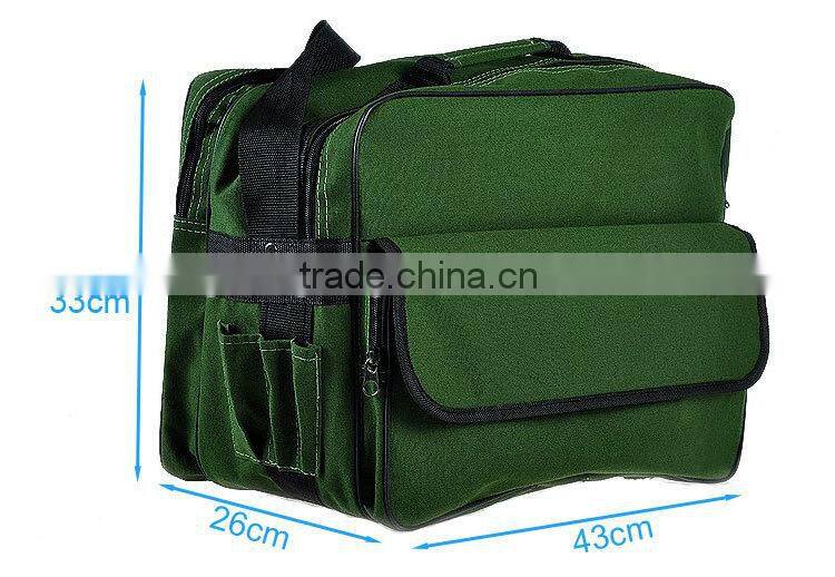 Green Oxford Customized Logo Courier Bag with multifunctional pocket mailing bags TSB002