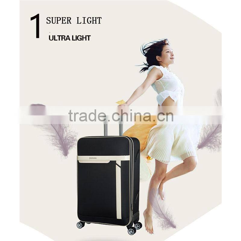 Soft Fabric EVA 1200D 600D Material Nylon Suitcase Trolley Case Luggage With Fashion Design