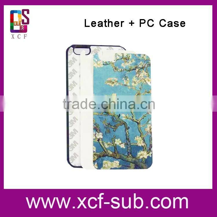 Wholesale Custom Design Light Weight Bulk 2D flip Blank Sublimation leather Mobile Phone Case For iphone6s