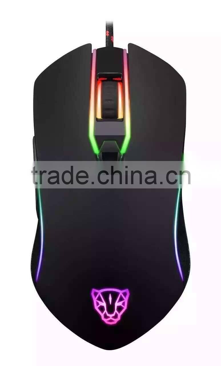 6d Led game mouse 6 Buttons Professional Gaming Optical Mouse RGB glow LED mouse