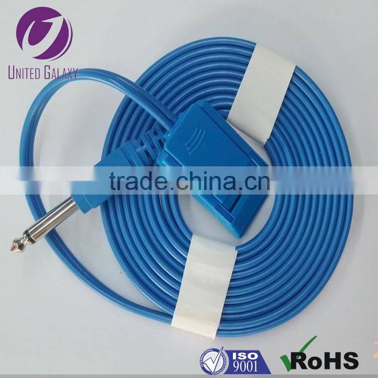 6.3plug surgical ESU cable for grounding pad