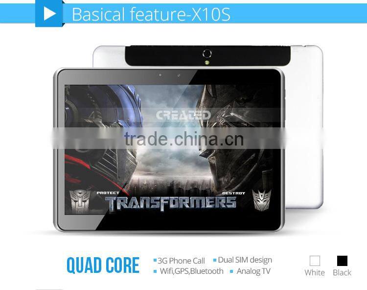 Android 4.4 and MTK8382 Quad core 1.2GHz 3G 10" inch tablet pc