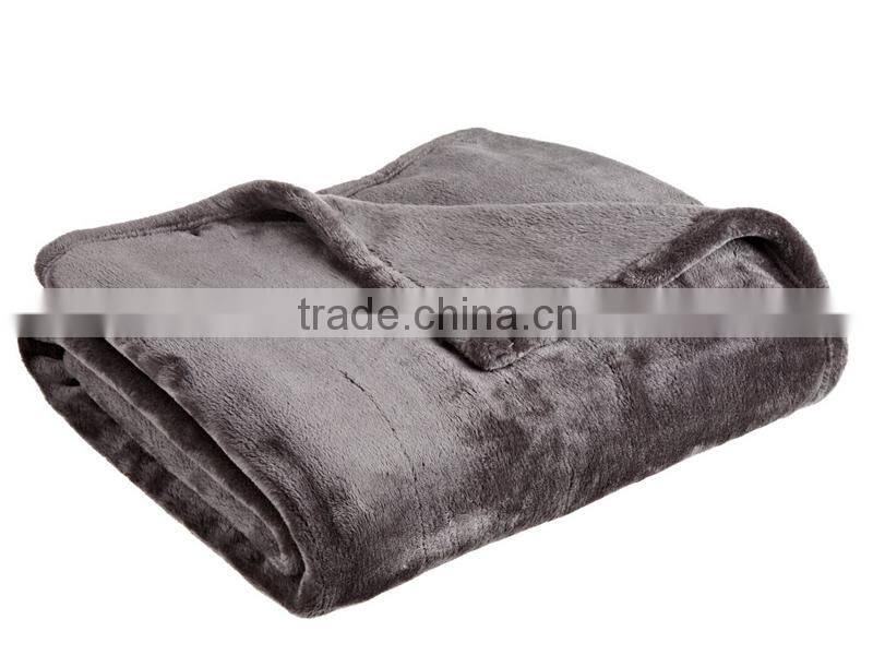 100% Polyester travel fleece airline blanket