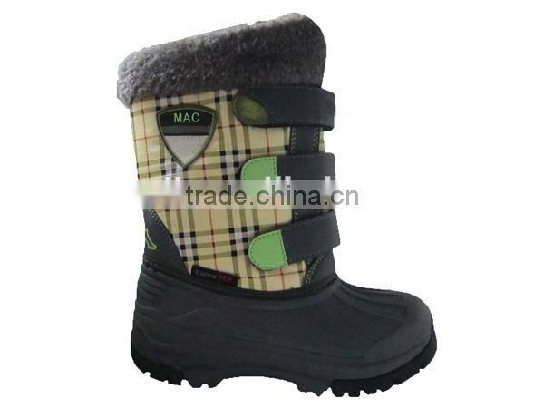 Children snow boot fur lining winter kids snow boots snow boot waterproof snow boots