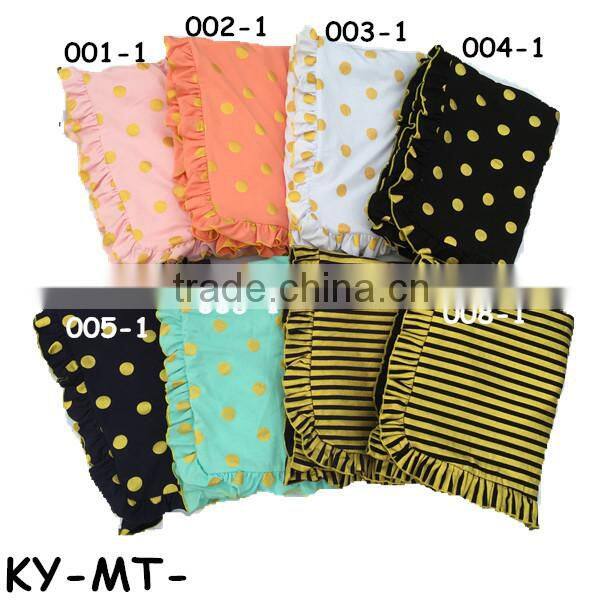 many colors gold dots fleece blanket for children