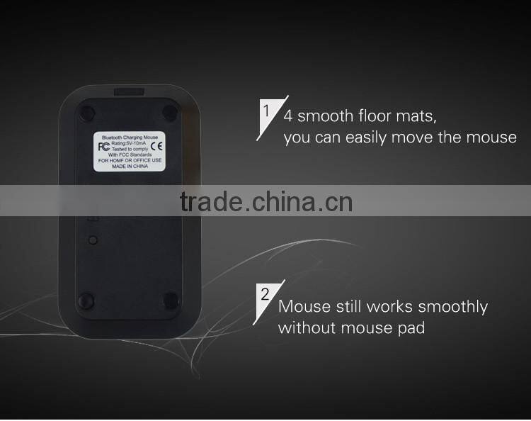 2016 China Factory Latest univesal slim 2.4 g rechargeable wireless bluetooth mouse