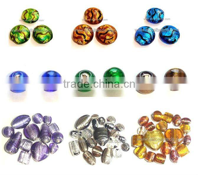 Silver Foil Beads