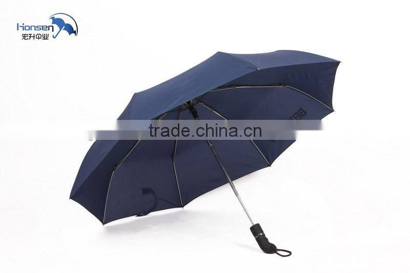 high quality 190T Nylon Fabric Material auto open and auto close umbrella folding umbrella sun protect umbrella