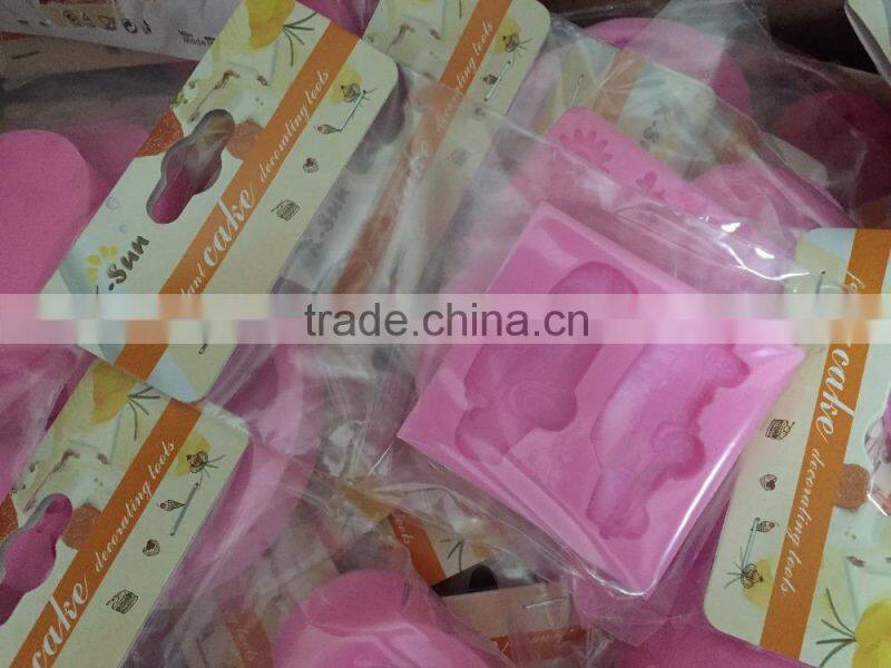 2015 Christmas snowman silicone fondant mold