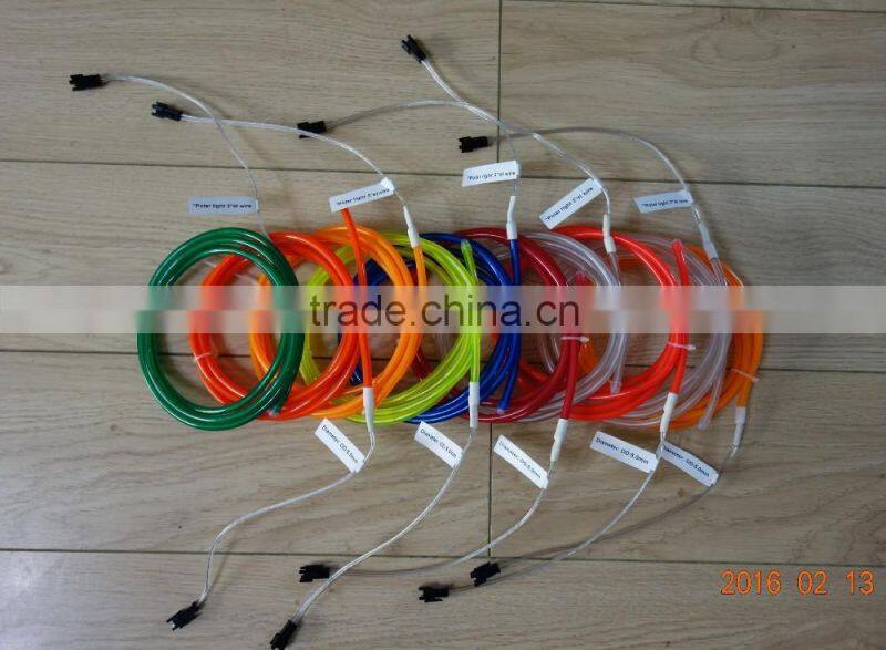 Super luminance 2.6mm Yellow EL WIRE For AC110V-240V 25M-35M EL INVERTER