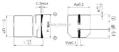 1nF 50V SMD Aluminum Electrolytic Capacitors