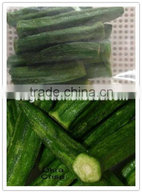 we are supply VF snacks, VF dried okra crisp with good quality for sale